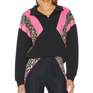 Beach Riot Maxine Half Zip Sweatshirt Revolve Anthropologie Women Size Small NWT